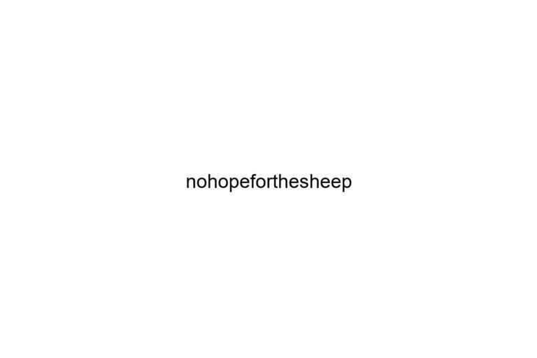 nohopeforthesheep