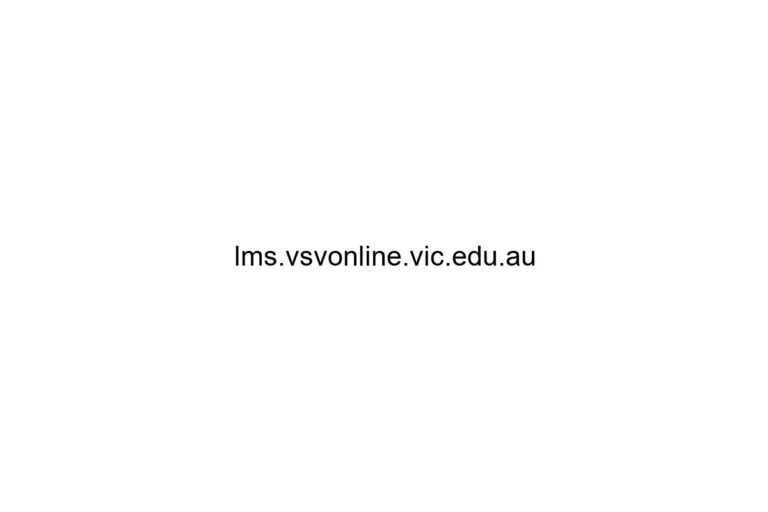 lms vsvonline vic edu au