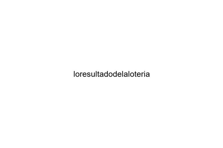 loresultadodelaloteria