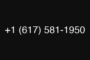 +1 (617) 581-1950