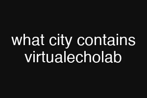 what city contains virtualecholab